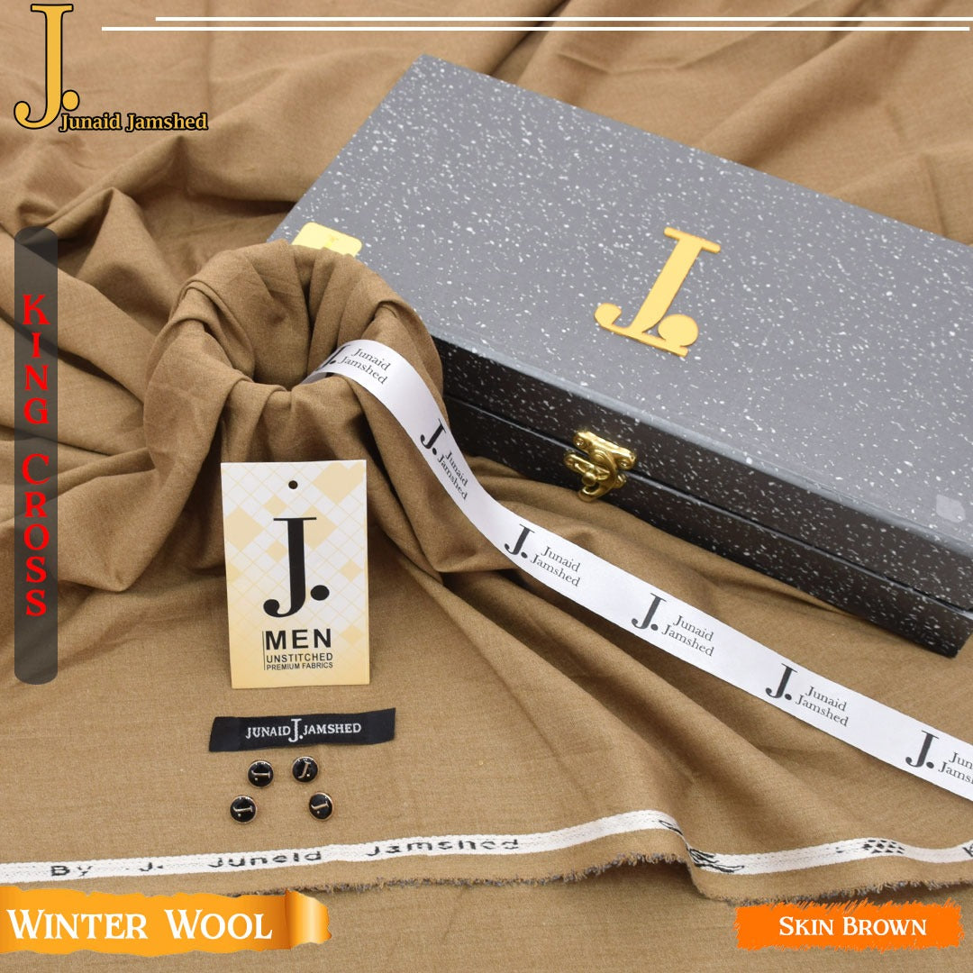 J. Elite Class Premium king Cross Wool With Luxury Box & Bag SKIN BRWON