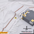 J. PREMIUM WOOL SHAWL FOR MENS WITH GIFT BOX & BAG  ( pearl white )
