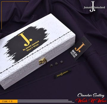 J. Premium Wash N Wear With Luxury Box & Bag  ( Deep Purple )