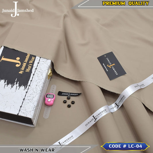 J. Business Class 4 Season Wash N Wear With Luxury Box & Bag + Button + Tasbeeh ( Beige )