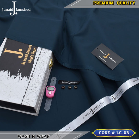 J. Business Class 4 Season Wash N Wear With Luxury Box & Bag + Button + Tasbeeh ( Gunmetal )