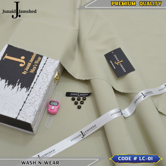 J. Business Class 4 Season Wash N Wear With Luxury Box & Bag + Button + Tasbeeh ( Biscuit )