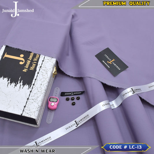 J. Business Class 4 Season Wash N Wear With Luxury Box & Bag + Button + Tasbeeh ( Sky Purple )