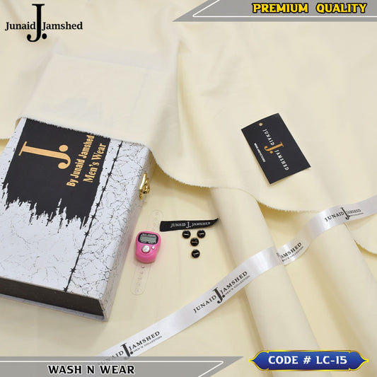 J. Business Class 4 Season Wash N Wear With Luxury Box & Bag + Button + Tasbeeh ( Special Cream )